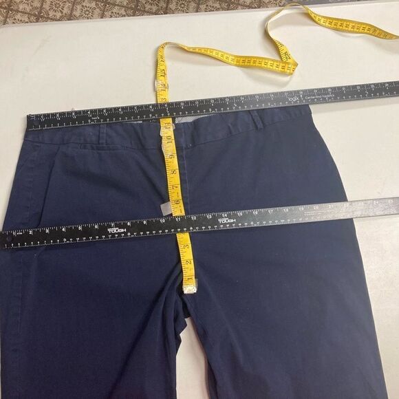 TALBOTS Signature Khaki Blue Pants Size 16 Cropped Inseam 24.5” - Picture 9 of 9